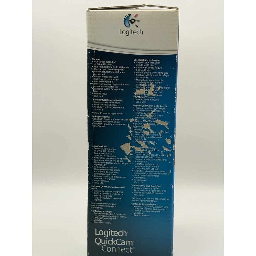 Logitech QuickCam Connect (E2500) Webcam USB Video Microphone - NEW/SEALED